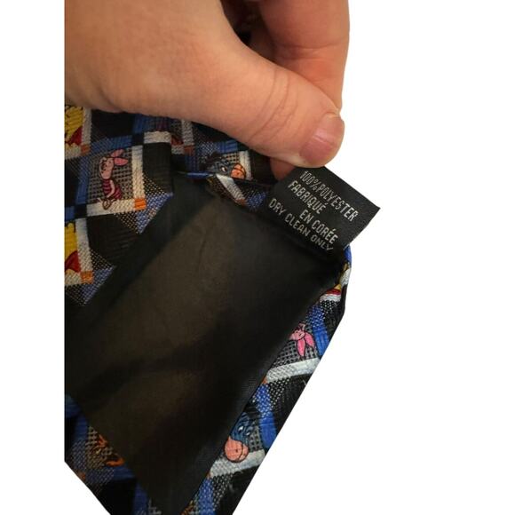 Disney Winnie The Pooh Piglet Eeyore Tigger Vintage Novelty Necktie Cartoon - Picture 6 of 7